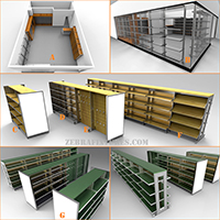 Modular shelving system (retail display section)