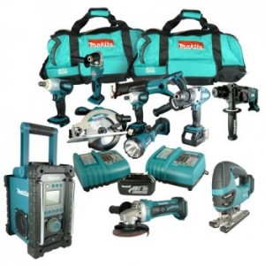Makita Lxt600 + 5 Tools 18v Lxt Lithium-ion Combi 11 Piece Kit (3 Batteries) Makita Lxt600 + 5 Tool