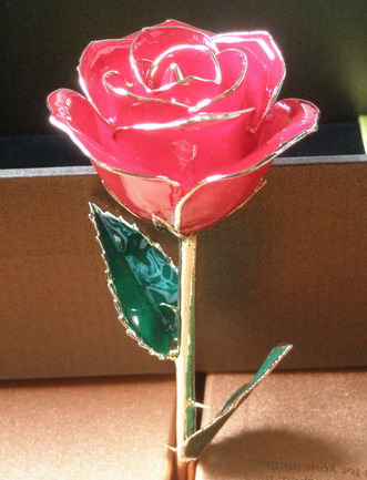24k Gold Rose For Valentine's Day Gift Mother's Day Gift, 24k Gold Plated Rose