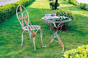 Garden Iron Chair And Table