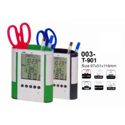 LCD Clock with Holder