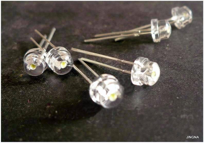 5mm Straw Hat White Led