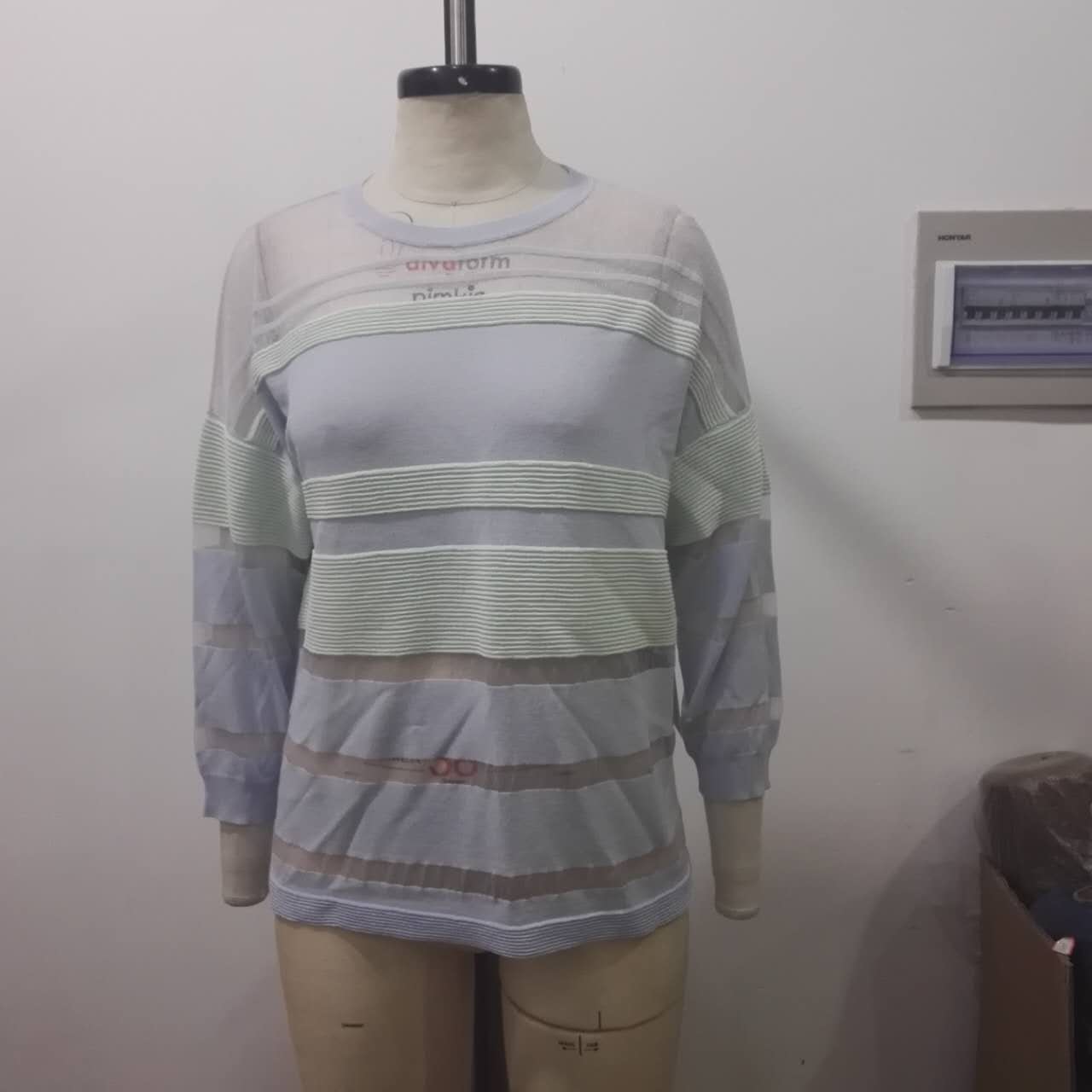 Stripe Sweater In Fancy Yarn