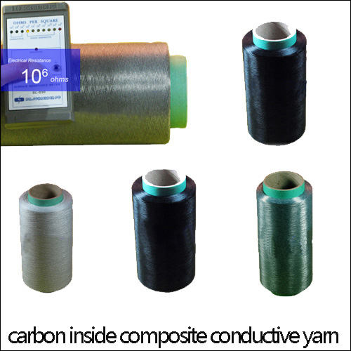 Conductive Yarn, Composite Carbon-inside Conductive Yarn, Anti Static Yarn