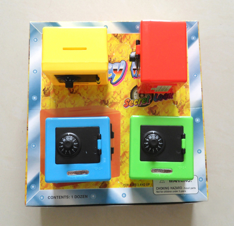 3.5 inchesx2.5 inches Plastic Solid Combination Safe Bank