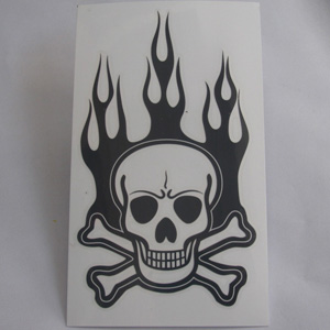 Skull UV Sticker/Decal (UV-003 UV Coating)