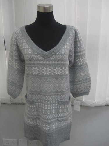 7GG Angora Jacquard Pullover