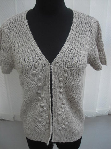 5GG Cardigan with crochet