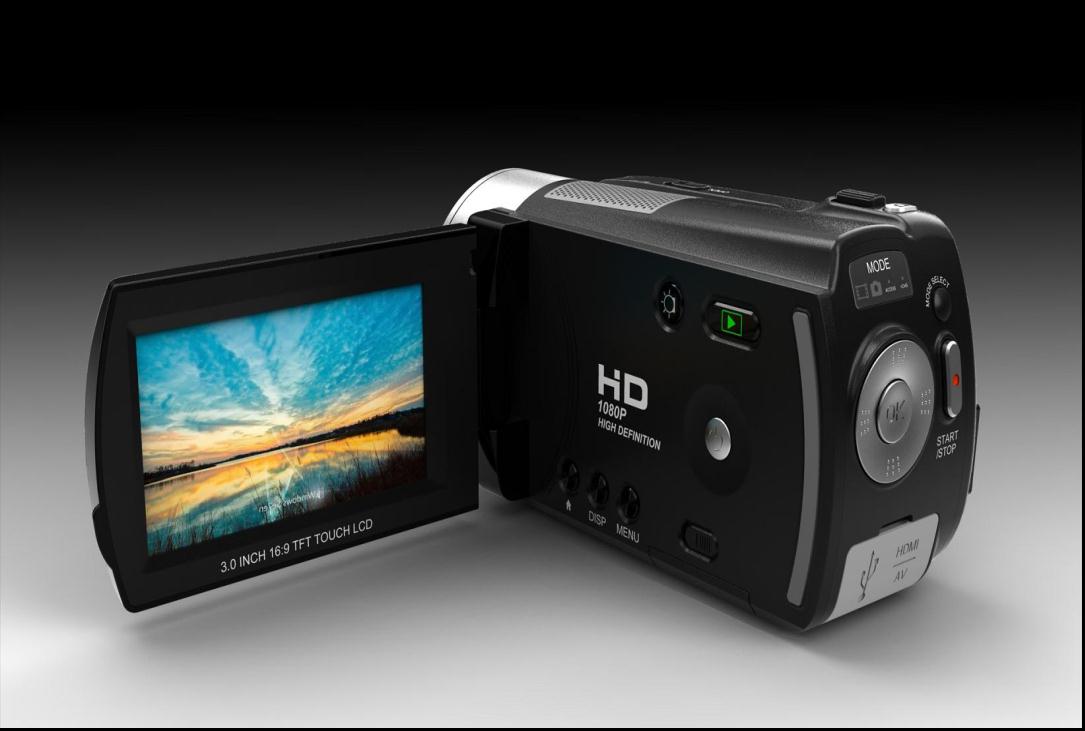 Hd Digital Video Camera Max 12.0megapixel 3.0 inches Lcd