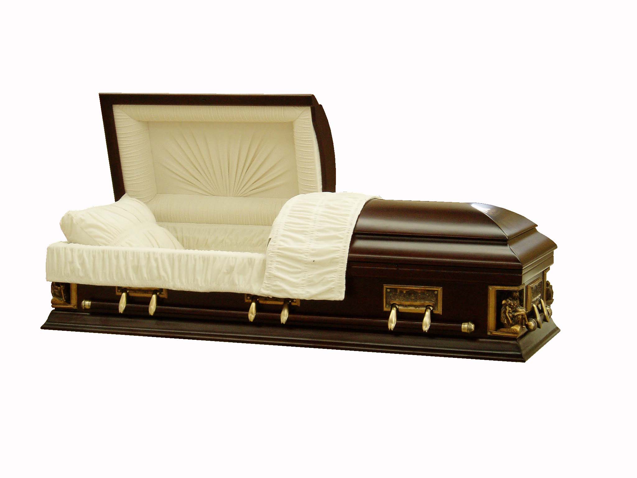 Sell solid poplar casket