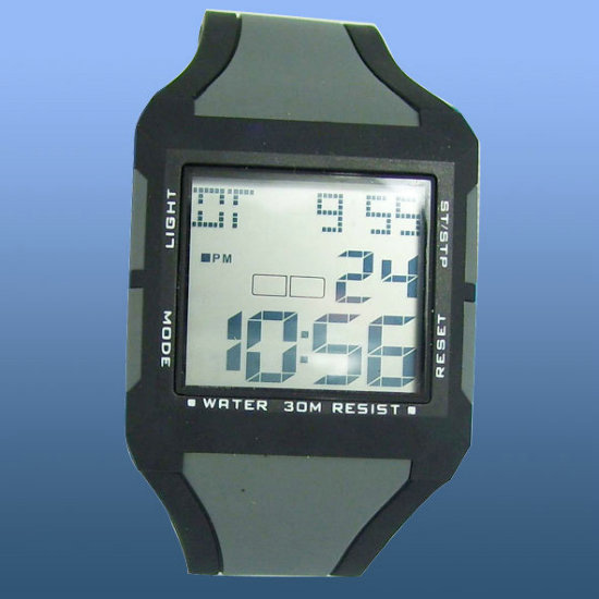 Sell LCD Sports watch with rubber band