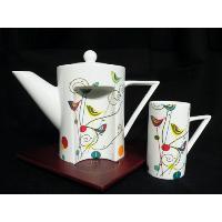 4 piece Tea Pot Set with Wooden Tray with Gift Box