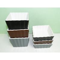 Stoneware- Square baker with rufled edges
