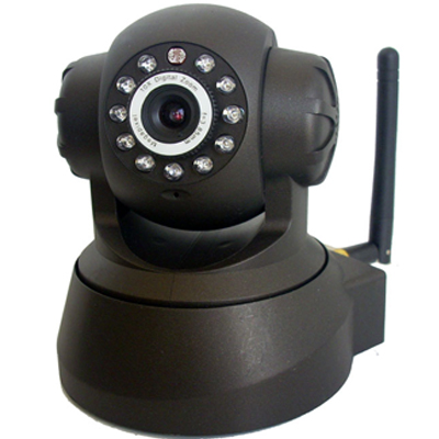 Wireless Wifi Ip Internet Pan Tilt Camera (black)