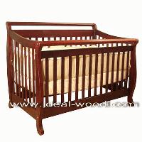 Wood Baby Crib / Baby Cot 4-in-1