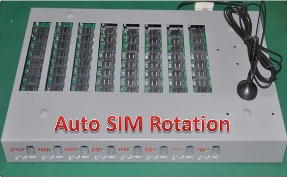 8 Ports 64 Sims Analog Gsm Gateway With Auto Sim Rotation