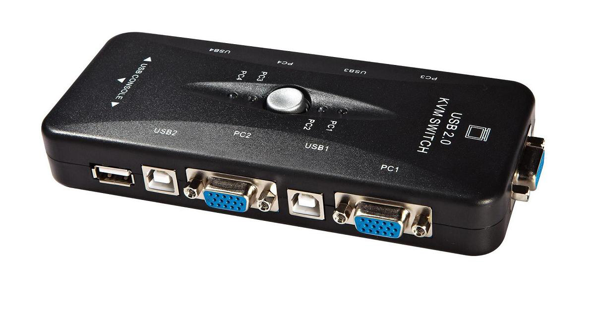 4 Port Muanal Usb Kvm Switch