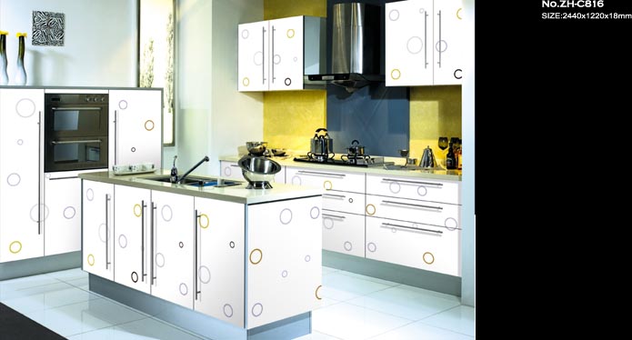 Kitchen Cabinet (uv Color Painted Panel)