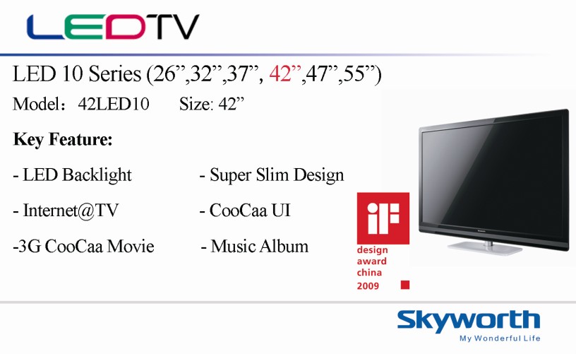 Sell Led Backlit Lcd Television Led10