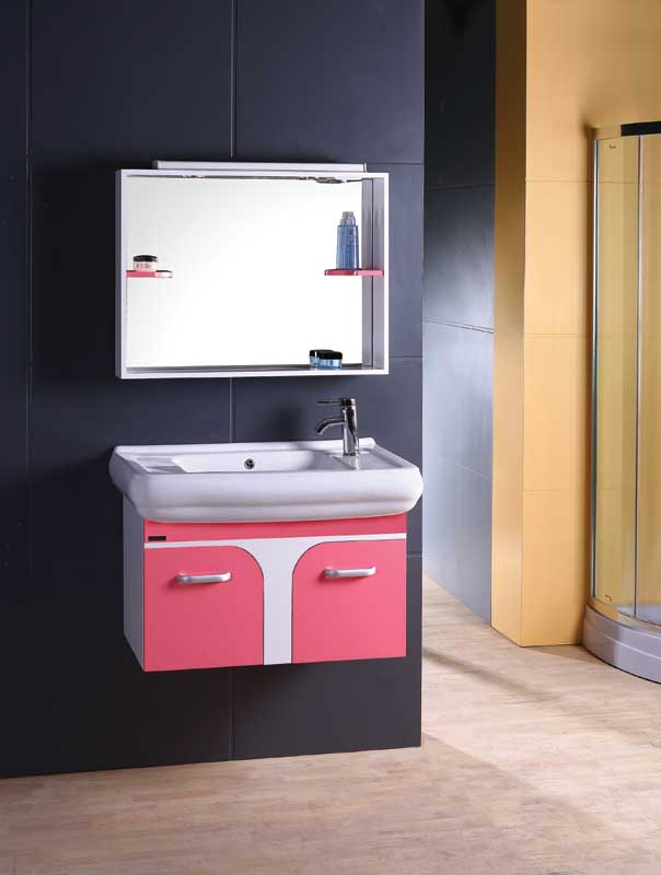 Sell Good Looking Bathroom Cabinet Modern PVC Cabinet