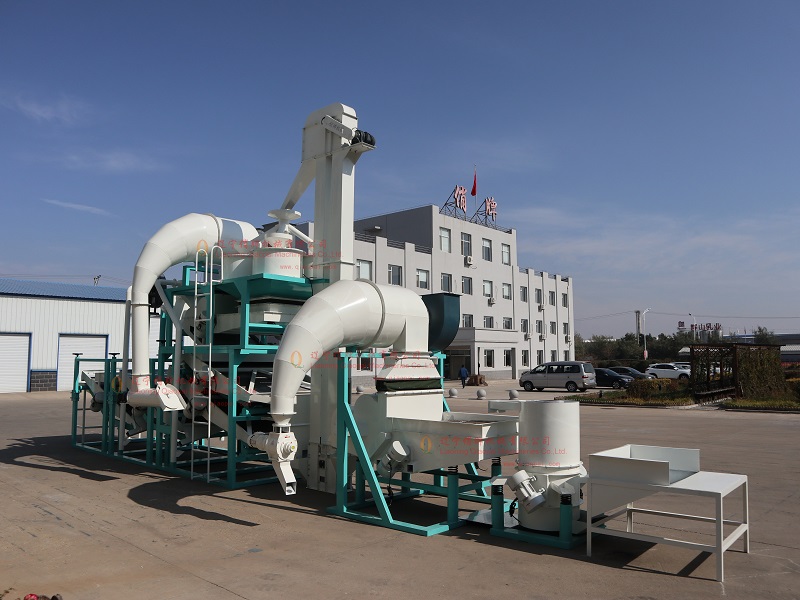 Advanced sunflower seed cleaning hulling and separating equipment