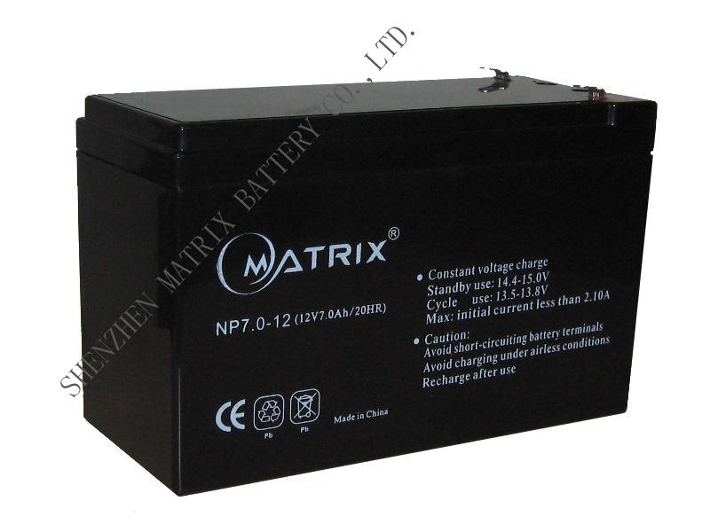 12V7Ah Maintenance-free lead-acid batteries