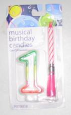 Sell candles, 1st musicial party candles, festival candles