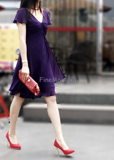 Mercerized Chiffon Dress
