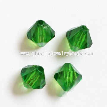 acrylic crystal bicone beads, acrylic bicone beads, wholesale bicone plastic beads