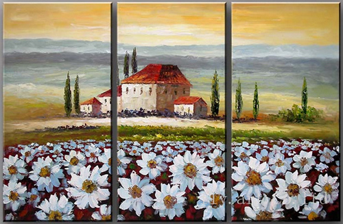 Landscape Abstract Painting, Canvas Oil Painting