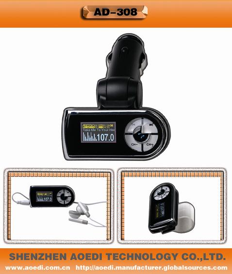 Bluetooth Car Mp3 Player With Memory Built-in