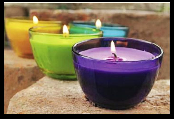 Scented Colorful Bowl Candles