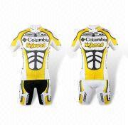 Cycling Jersey, 100% Polyester, Anti-bacterial