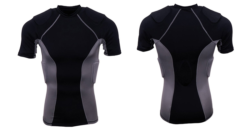 Men's 5 Pads Integrated Short Sleeve Shirt