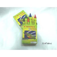 6 Pcs Triangle Color Crayon