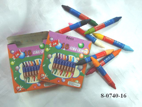 8 Pcs 2-in-1 Color Crayon