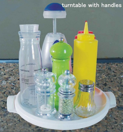 Plastic Turntable With Handle