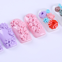 1pc Nail Mold 3D Carved Silicon