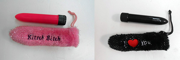 Vibrators in Furry Bag