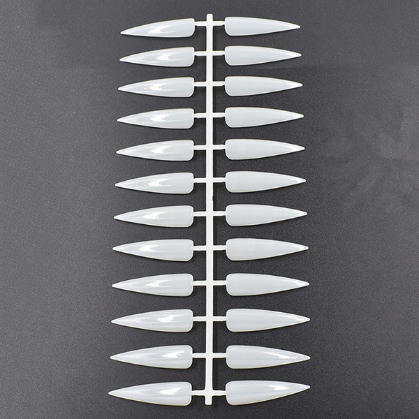 10 Pack Sharp Shape Natural Nail Art Display