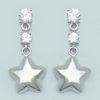 925 sterling silver /or brass jewelry : CZ Earrings (LE10748)