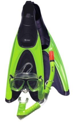 Mask, Snorkel And Fins Set