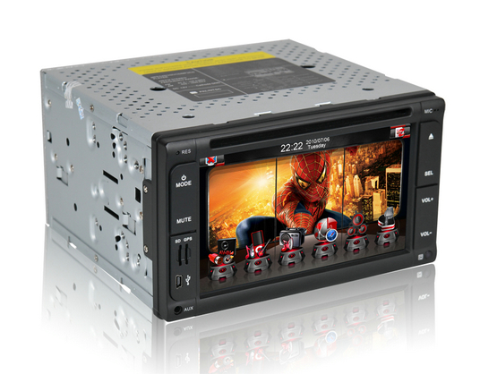 Double Din 3d Animation Car Dvd Player With Radio, Bluetooth, Gps