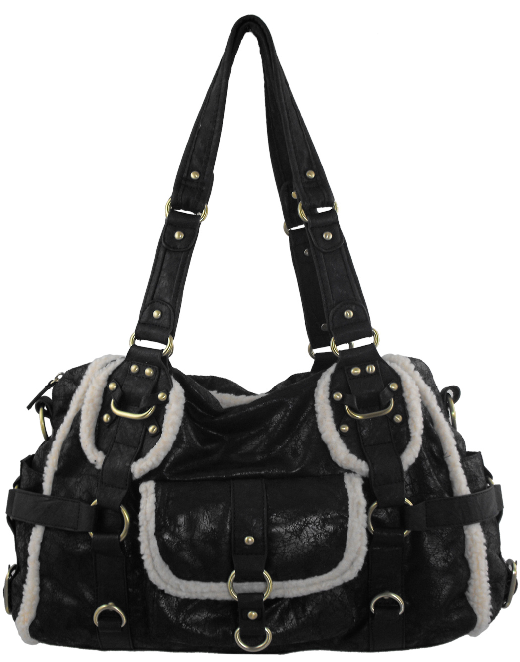 Pu Lady Handbag For Winter