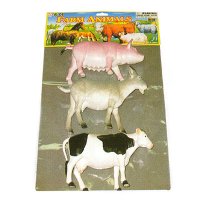 12 inches - 14 inches Farm animal in PVC bag with header