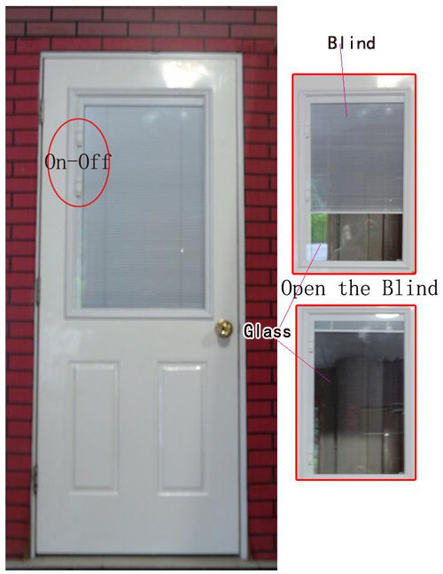 Blinds Glass Door Energy Saving Door