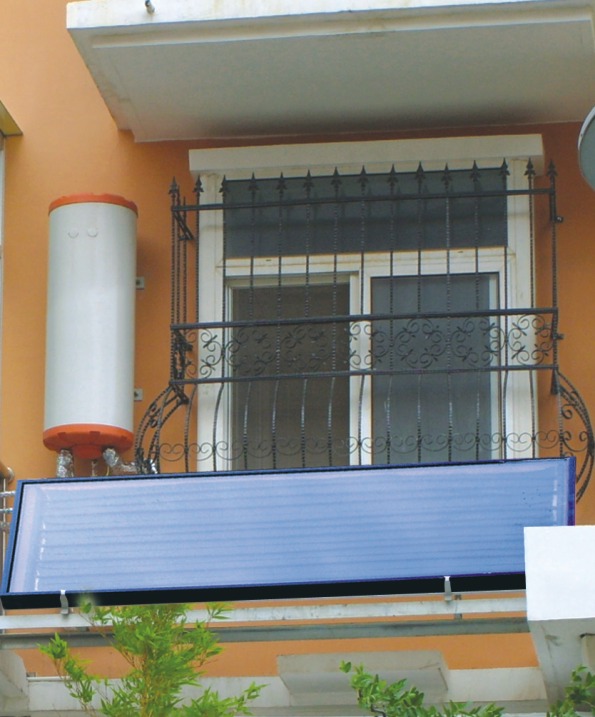 Solar Water Heater Balconny Wall Hanging