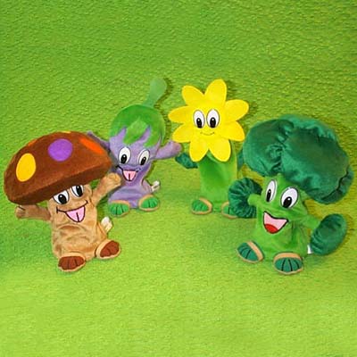 7.5 inches Singing Veggie Veggie Friends