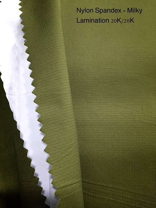 Nylon Spandex + Milky Lamination