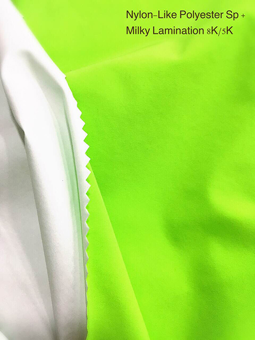 Nylon-Like Polyester Sp + Milky Lamination